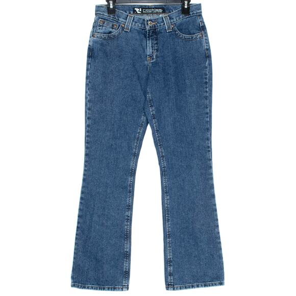 Rockies Vintage Jeans Boot Cut Relaxed Low Rise Minimalist Grunge 90s Blue 6 - Picture 1 of 3